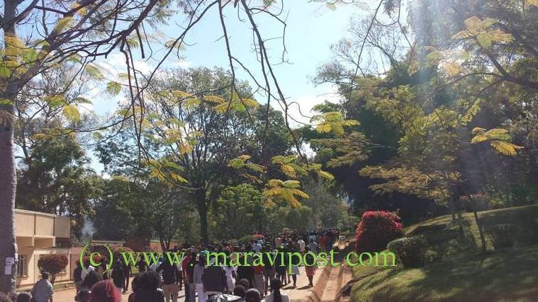 Malawi’s Chancellor College on verge of closure as fee hike protesting students chant anti-Peter Mutharika songs  
