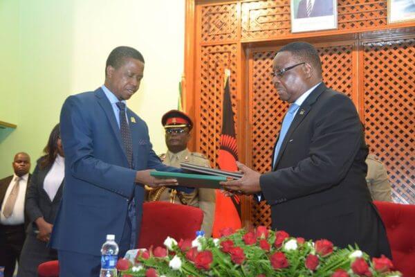 Peter Mutharika and President Lungu