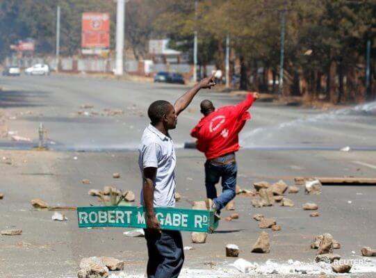 Zimbabwe Protestor