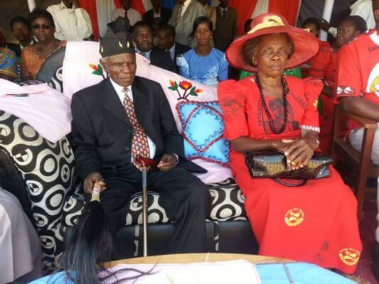 Senior Chief Chikulamaayembe with his wife during the function: ( Credit: Gerard Mzaza Nkhata)