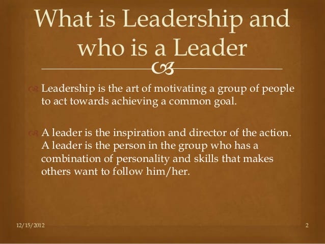 Leadership?