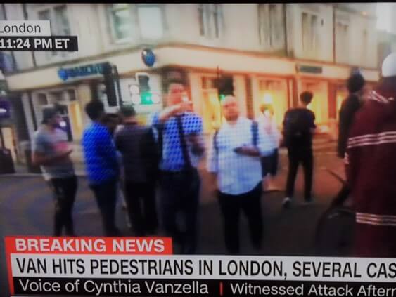 CNN Footage on London Attack