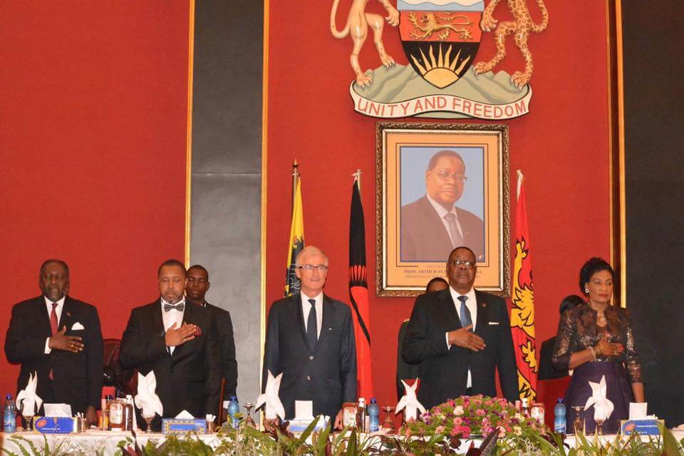 Peter Mutharika and Geert Bourgeois
