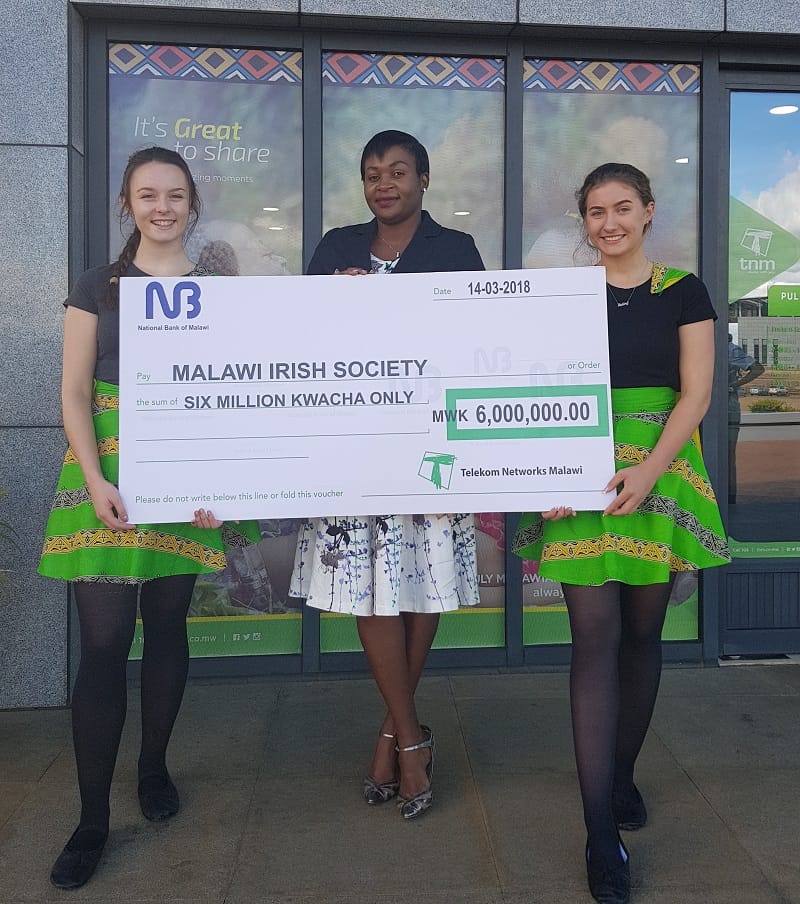 TNM Donates to St Patricks Day in Malawi