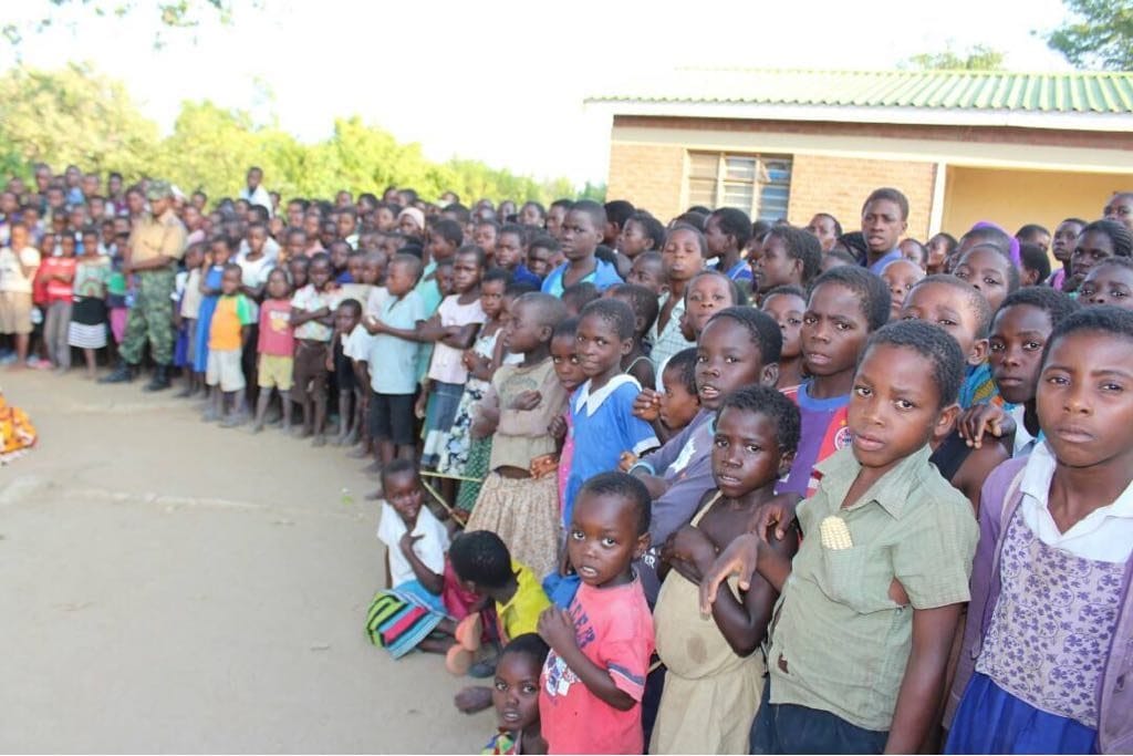 UN Women with Malawi School Children
