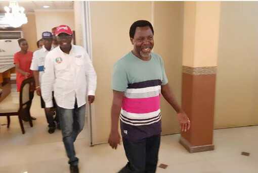 Prophet TB Joshua and Babajide Sanwo Olu
