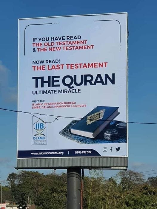 Muslim billboard defaced