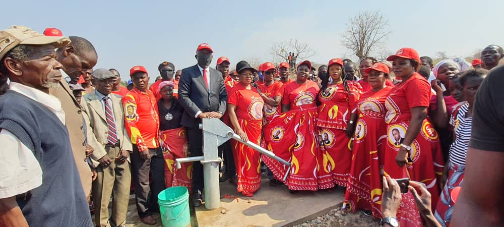 UTM’s Karonga Central Parliamentary candidate Mwenefumbo excites constituents with portable water