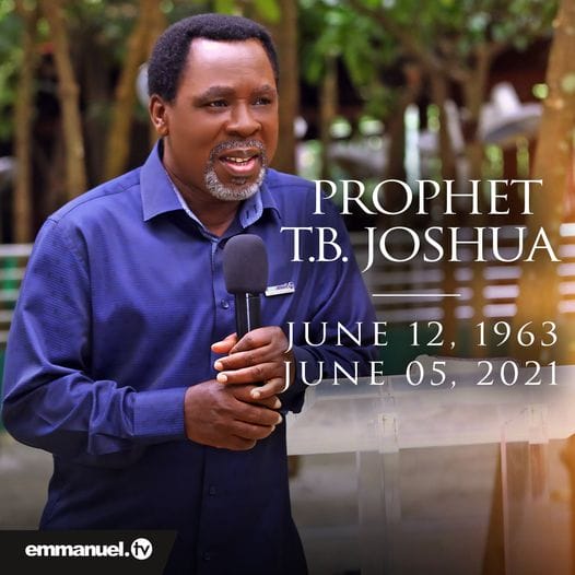 #Prophet TB Joshua: How he died, his last moment as church pleads for family privacy