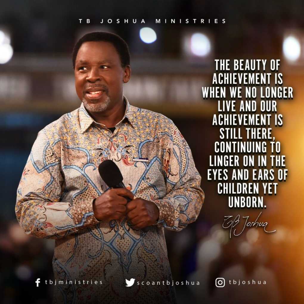 TB Joshua in Death