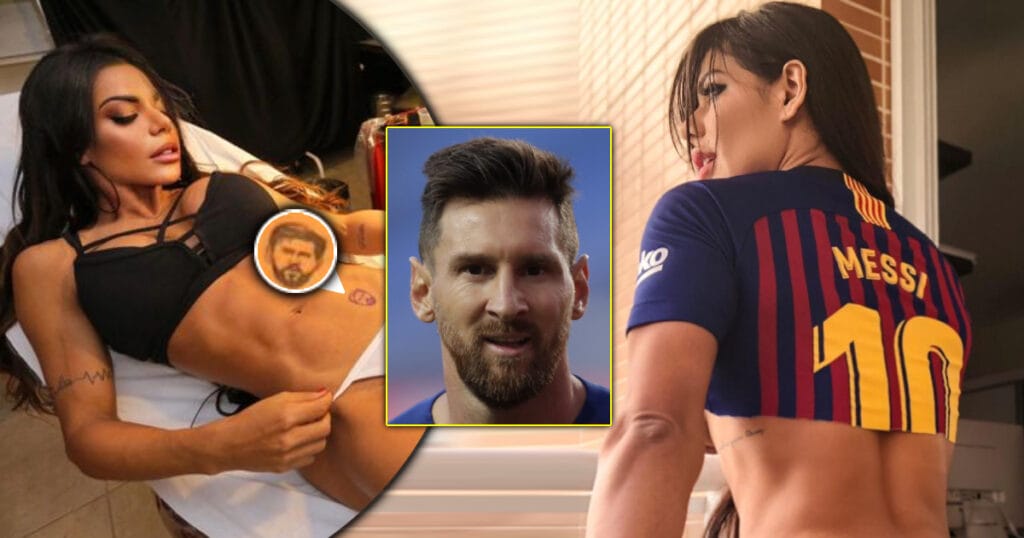 1024px x 538px - Gosh! Brazilian model Suzy Cortez gets Messi tattoo on her private area..  Messi's wife furious - The Maravi Post
