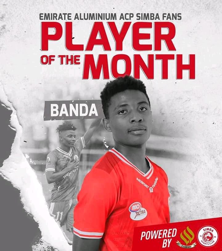 Malawi’s prolific midfielder Peter Banda voted Tanzania’s Simba FC  player of the month
