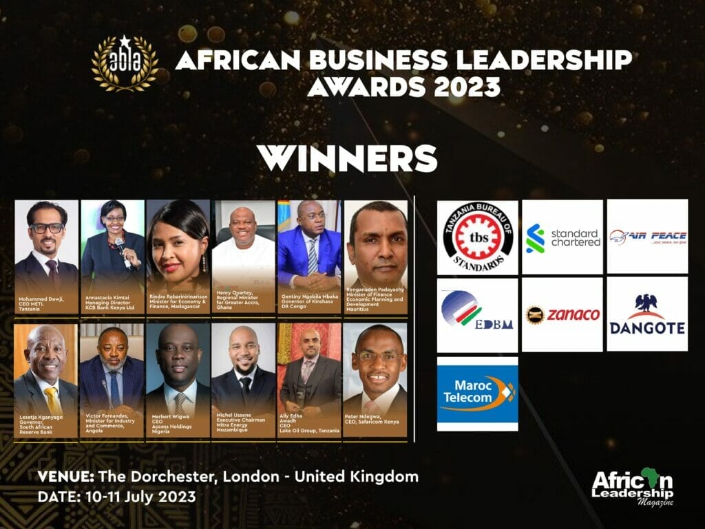 African Leadership Magazine Unveils Winners For The 13th African Business Leadership Awards (Abla) 2023
