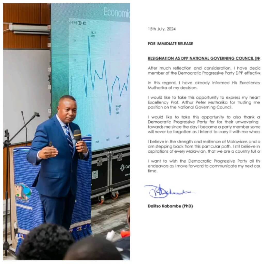 Dalitso Kabambe dumps DPP