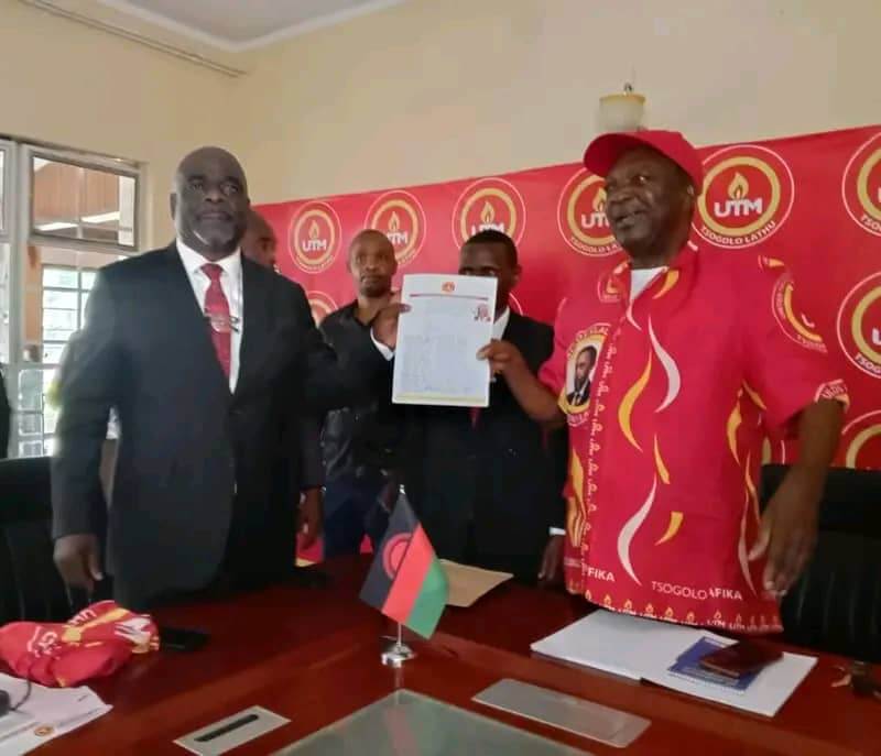 Newton Kambala Submits Candidacy for UTM Party Leadership