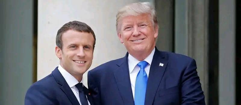 Macron9l0 trump 9r)