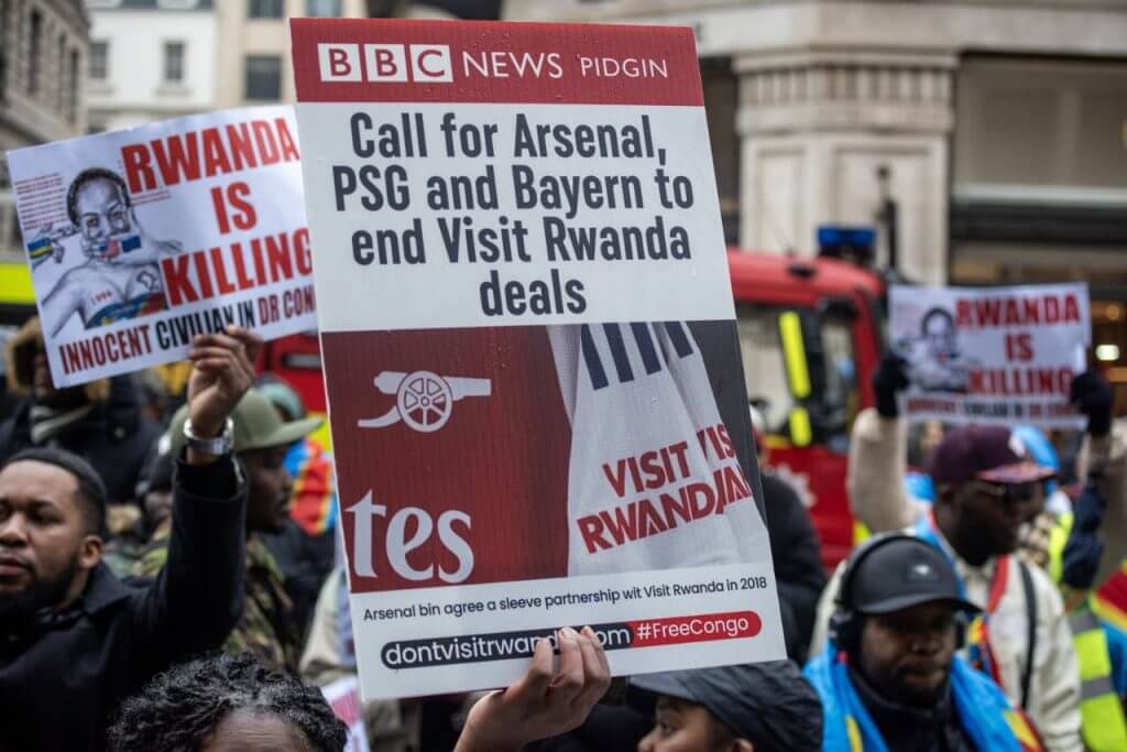Congolese protesters condemn capture of Goma