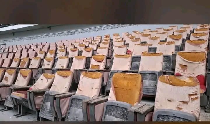 Bingu national stadium VIP chairs in dilapidated state