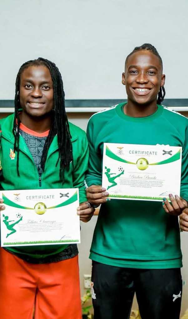 Tabitha Chawinga and Captain Barbara