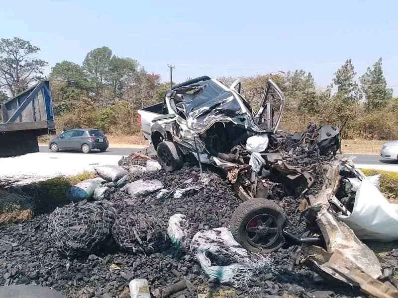 Truck, Hilux collide on Great East Road in Lusaka