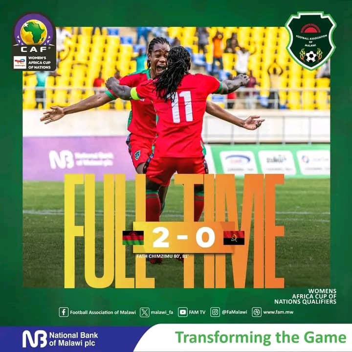 Malawi’ Scorchers make history in qualifying for 2026 WAFCON for the first time