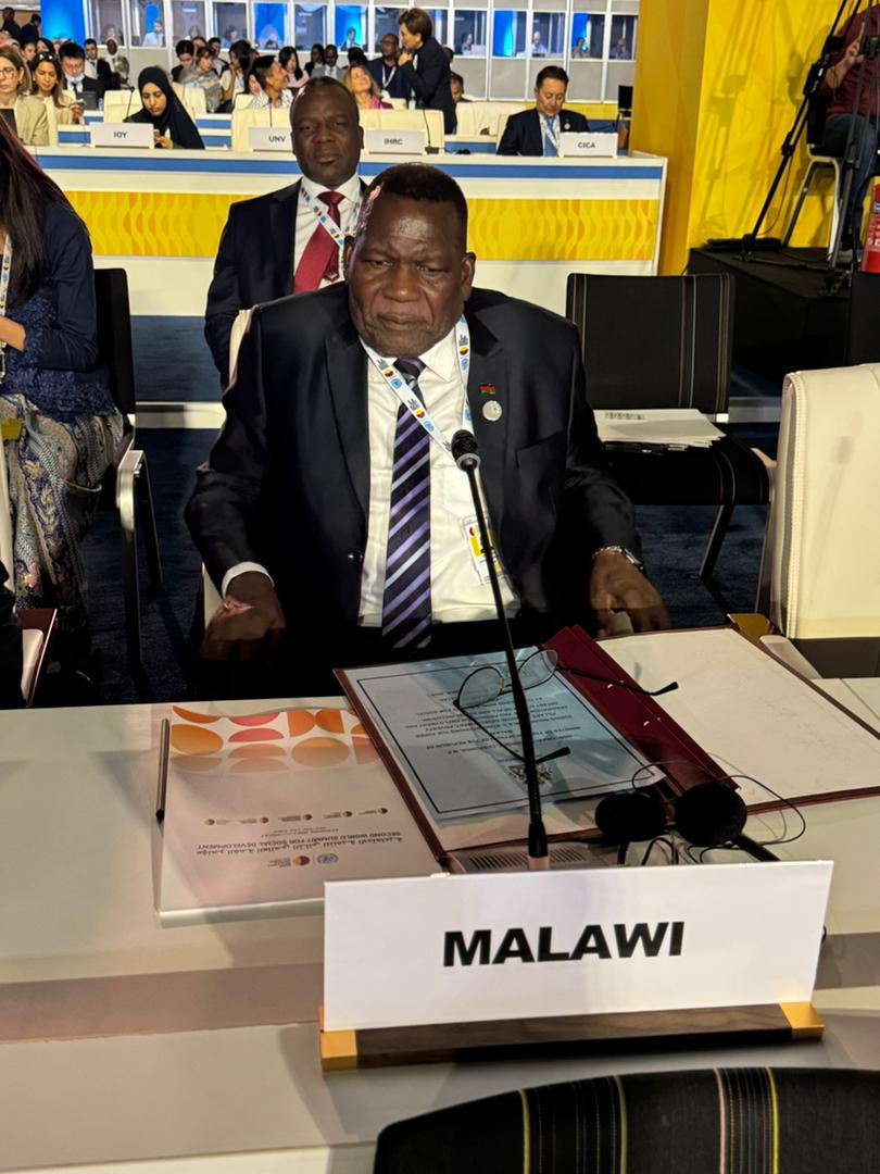 “Malawi is committed to empower women, youth, people with disabilities”-Chaponda assures Second World Summit for Social Development