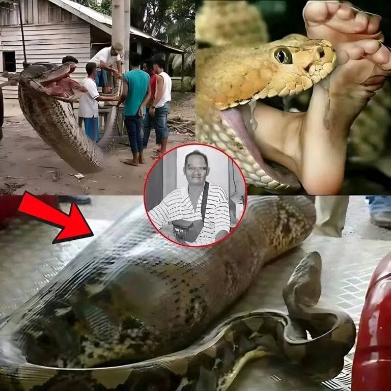 Bizarre! Man found inside 8-meter python in Indonesia shocks the World